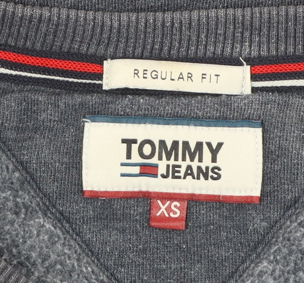Tommy Hilfiger Men's Blue XS Regular Fit Crew Neck Sweatshirt