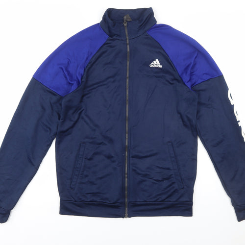 Adidas Men's Blue Full Zip Sports Sweatshirt Size S