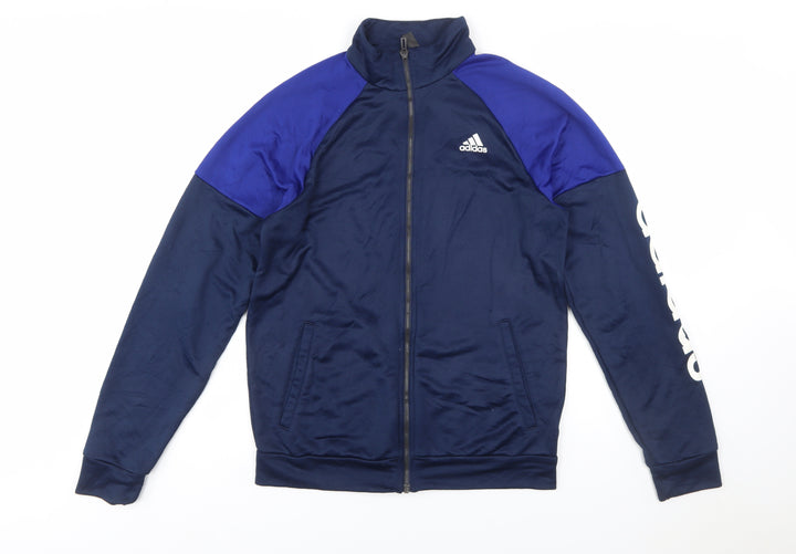 Adidas Men's Blue Full Zip Sports Sweatshirt Size S