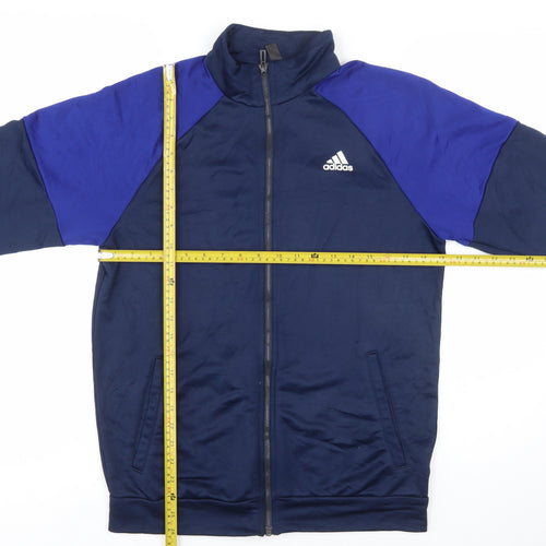 Adidas Men's Blue Full Zip Sports Sweatshirt Size S