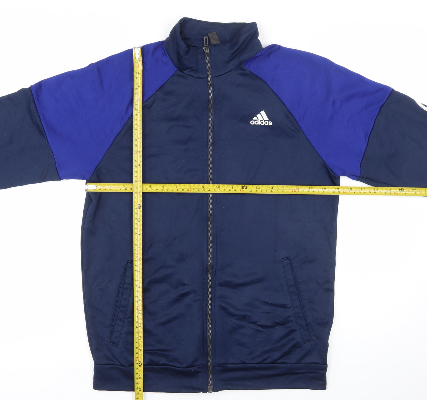 Adidas Men's Blue Full Zip Sports Sweatshirt Size S