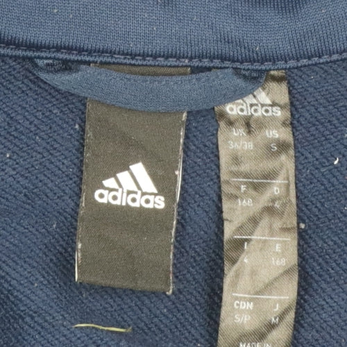 Adidas Men's Blue Full Zip Sports Sweatshirt Size S