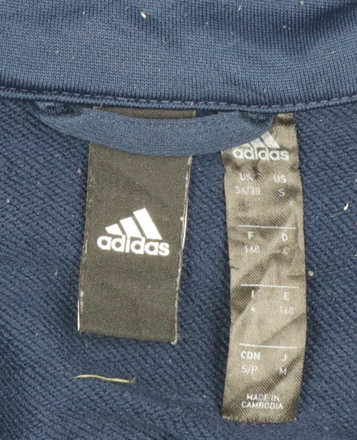 Adidas Men's Blue Full Zip Sports Sweatshirt Size S