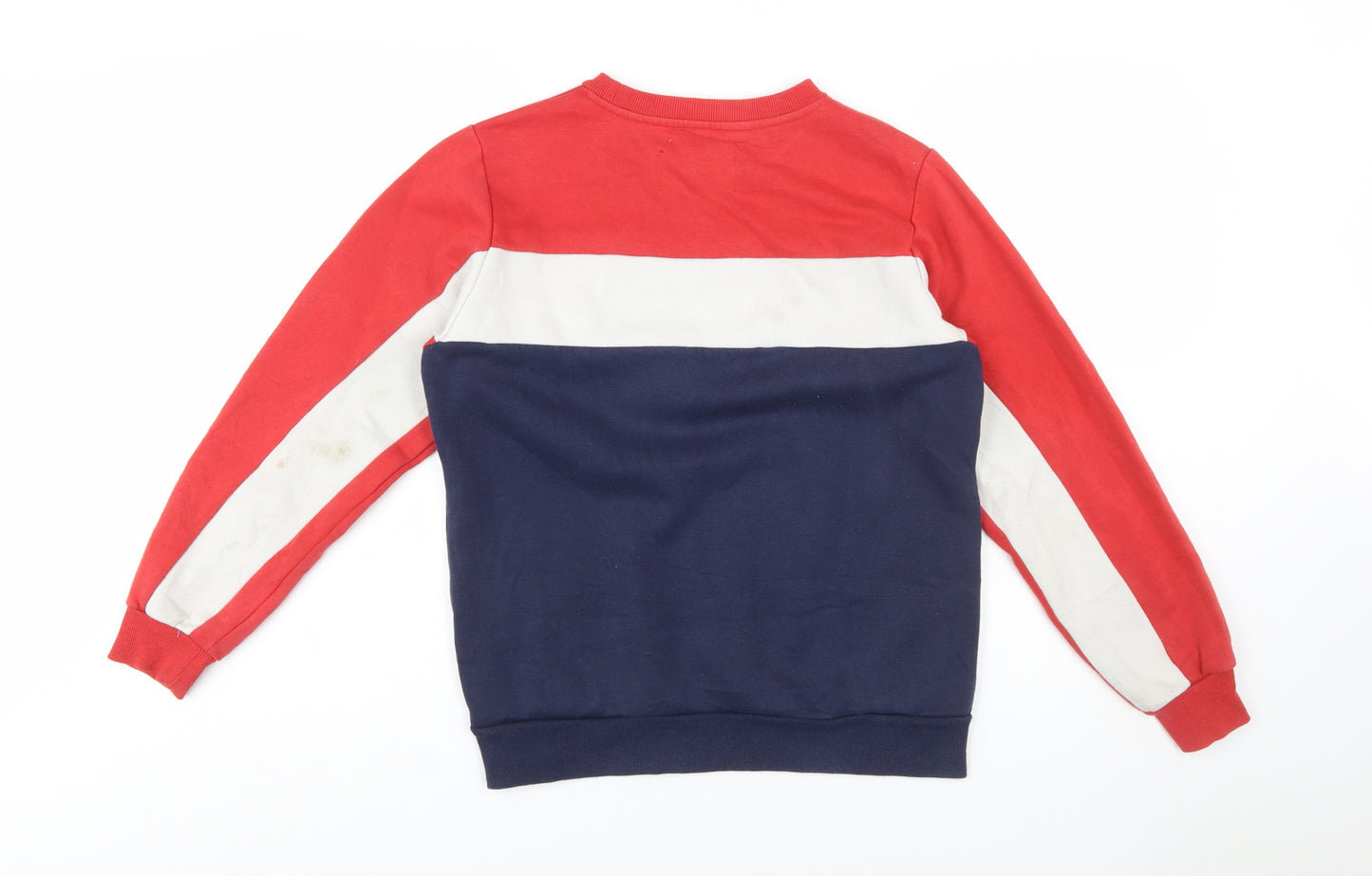 FILA Boys Multicoloured 13-15 Years Pullover Sweatshirt Logo Crew Neck