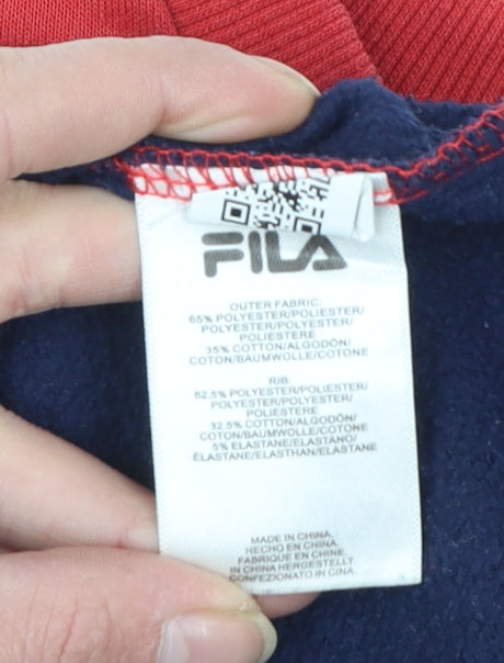 FILA Boys Multicoloured 13-15 Years Pullover Sweatshirt Logo Crew Neck