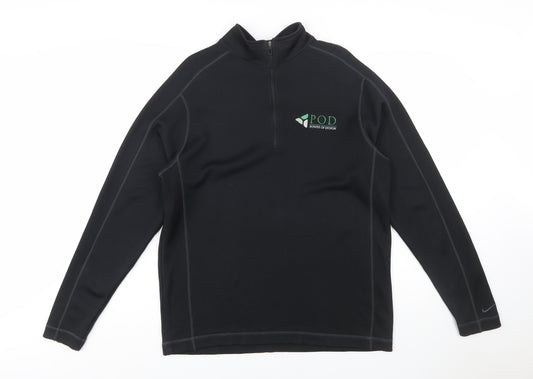 Nike Golf Men's Black L Dri-Fit Quarter Zip Sweatshirt
