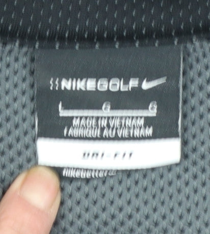 Nike Golf Men's Black L Dri-Fit Quarter Zip Sweatshirt