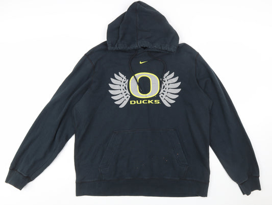 Nike Women Black XL Pullover Hoodie Oregon Ducks Graphic