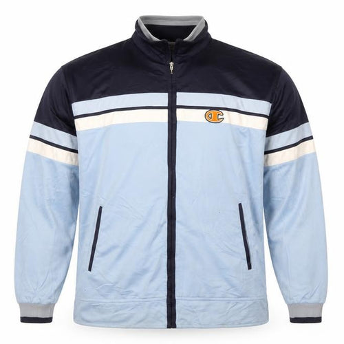 Champion Men's Blue Full Zip Retro Sports Sweatshirt Size S