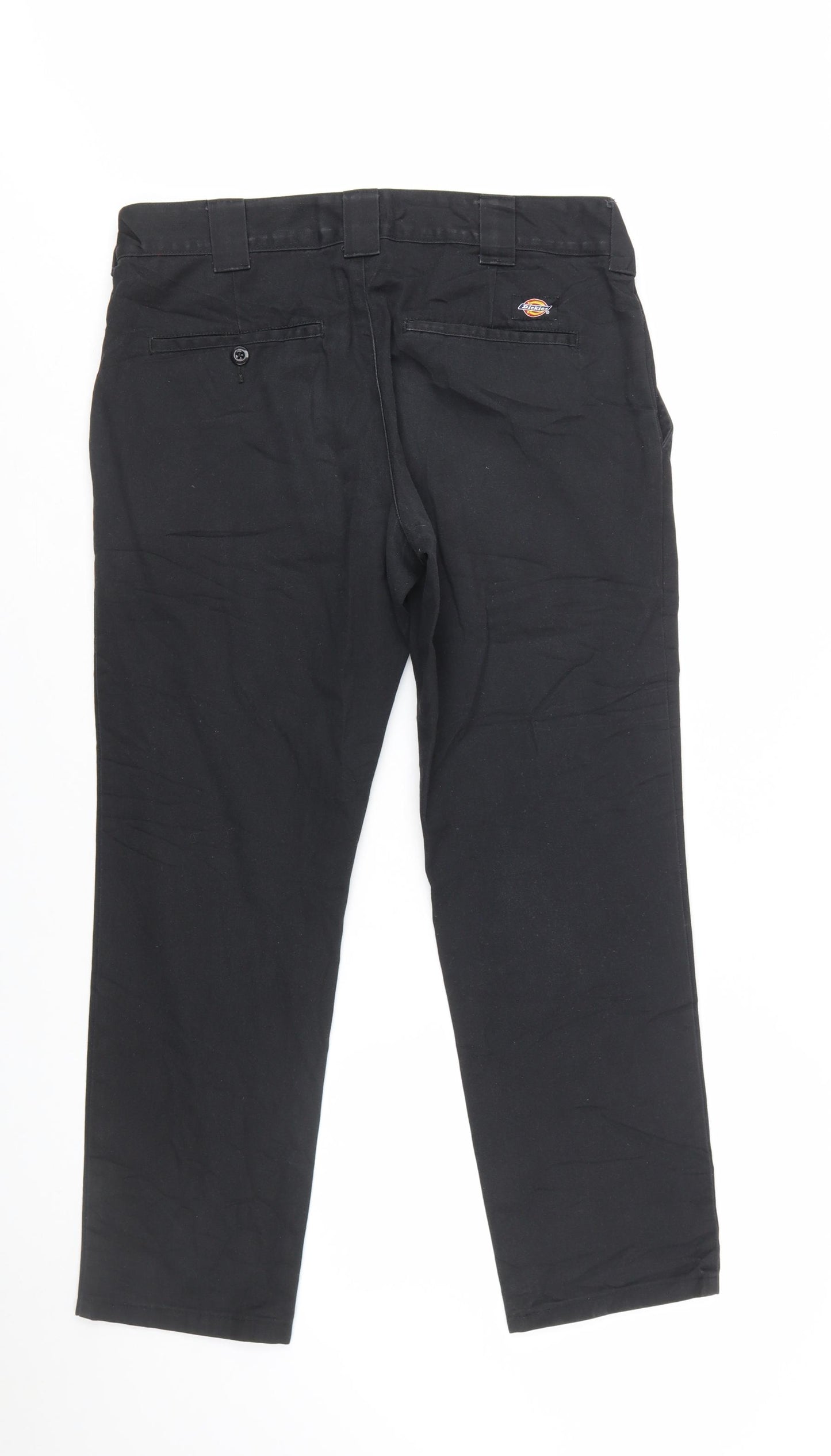 Dickies Men’s Black Slim Fit Chino Trousers W32 L32 Workwear