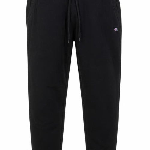 Champion Men's Black Fleece Jogger Trousers Size S Regular Fit