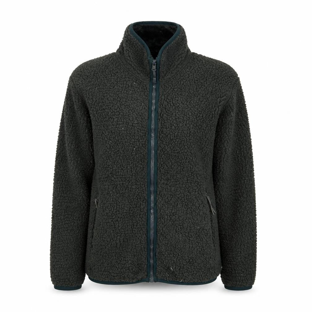 Front view of Champion Women's Green Fleece Full Zip Jacket XS