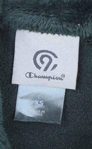 Champion Women's Green Fleece Full Zip Jacket XS