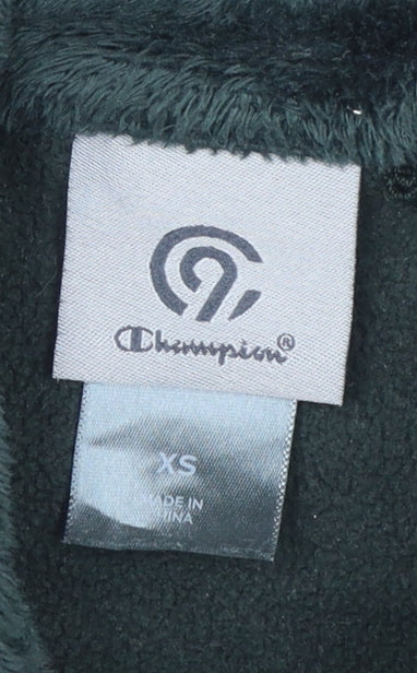 Champion Women's Green Fleece Full Zip Jacket XS