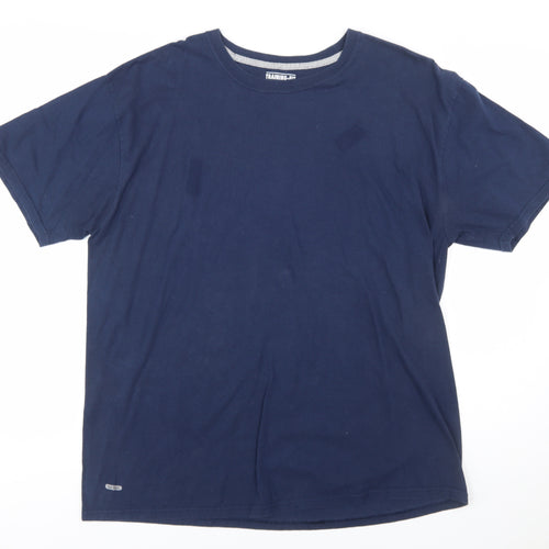 Starter Men's Navy Blue Training-Fit Active Cotton T-Shirt XL