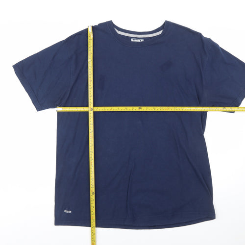 Starter Men's Navy Blue Training-Fit Active Cotton T-Shirt XL