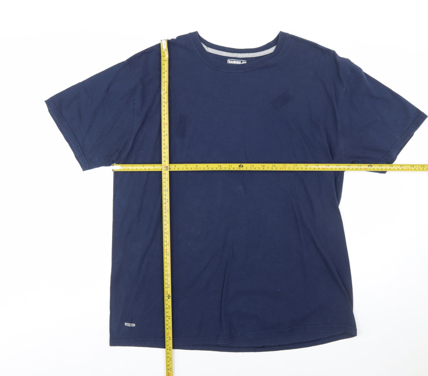 Starter Men's Navy Blue Training-Fit Active Cotton T-Shirt XL