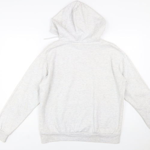Disney Women’s Grey Mickey Mouse Hoodie Size S Pullover Sweatshirt