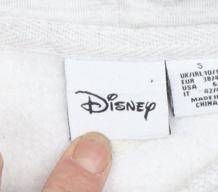 Disney Women’s Grey Mickey Mouse Hoodie Size S Pullover Sweatshirt