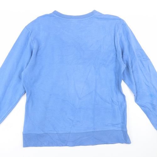 Nike Women Blue XL Crew Neck Long Sleeve Pullover Sweatshirt