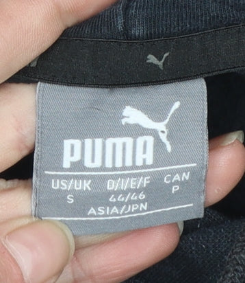 Puma Womens Black Small Pullover Hoodie Cotton Casual