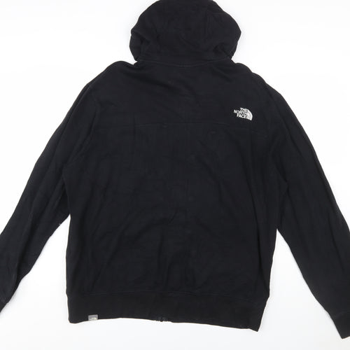 The North Face Men's Black XL Full Zip Hoodie Cotton Blend