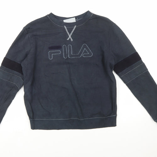 FILA Womens Blue Crew Neck Long Sleeve Sweatshirt Size S