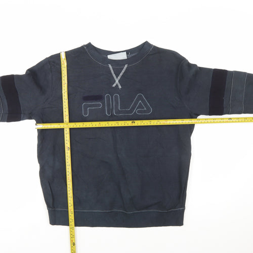 FILA Womens Blue Crew Neck Long Sleeve Sweatshirt Size S
