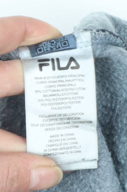 FILA Womens Blue Crew Neck Long Sleeve Sweatshirt Size S