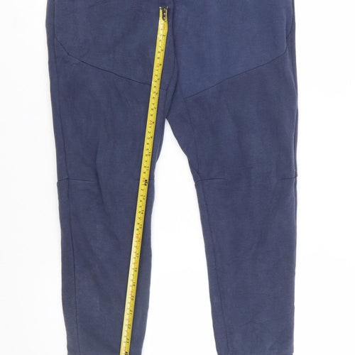 Nike Boys Blue XL Jogger Trousers Elastic Waist Cotton Blend Sportswear