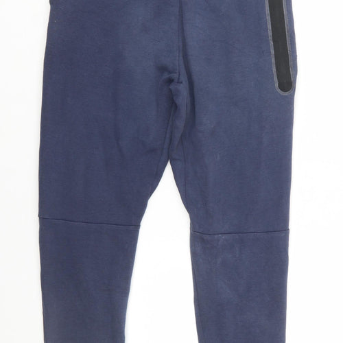Nike Boys Blue XL Jogger Trousers Elastic Waist Cotton Blend Sportswear