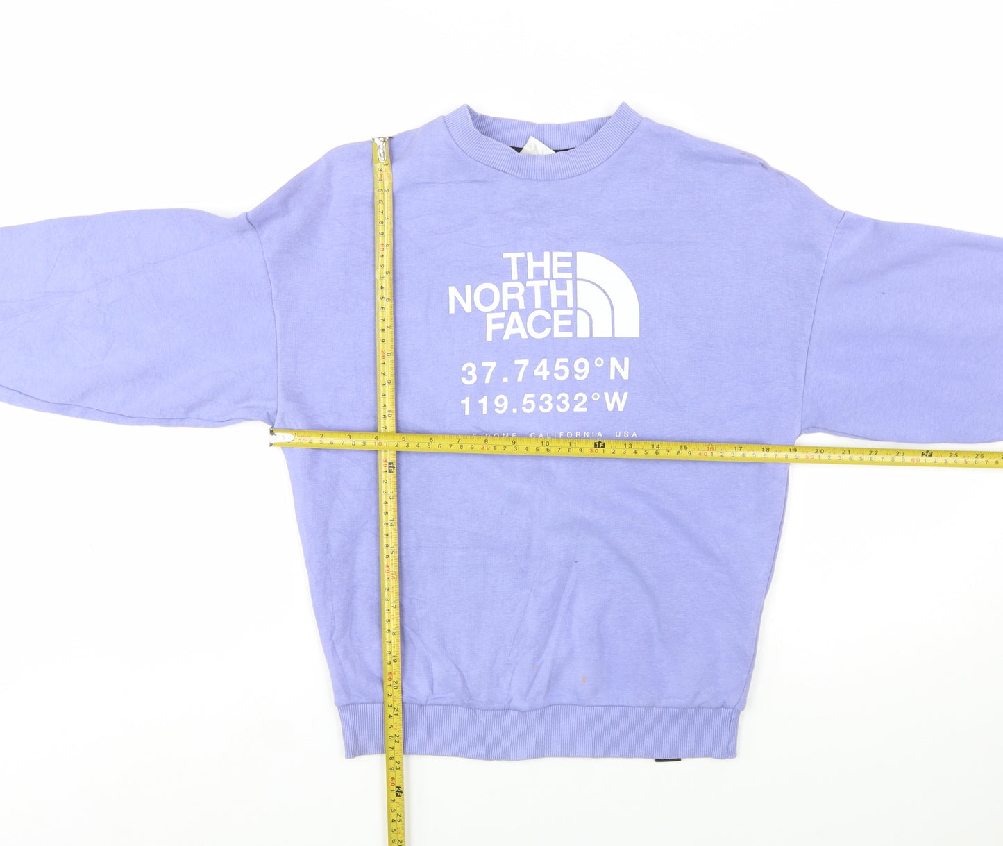 The North Face Womens Purple Crew Neck Pullover Sweatshirt S