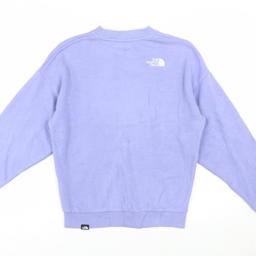 The North Face Womens Purple Crew Neck Pullover Sweatshirt S