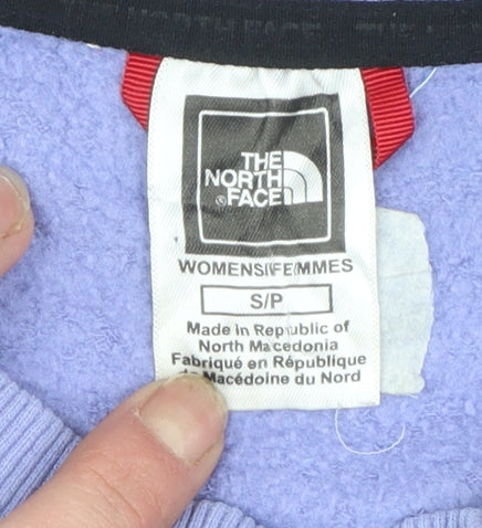 The North Face Womens Purple Crew Neck Pullover Sweatshirt S