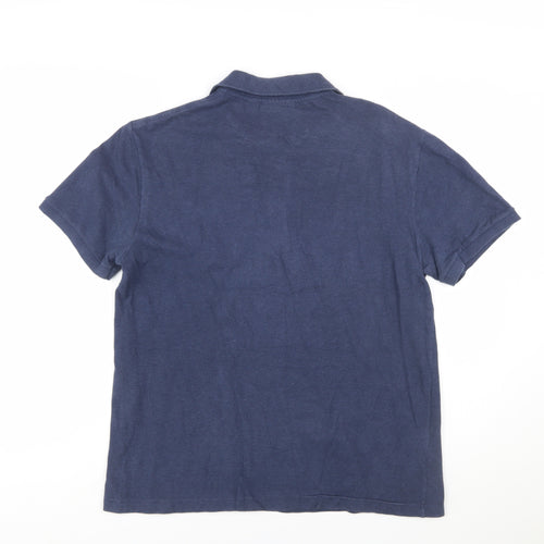 Lacoste Men’s Blue Cotton Short Sleeve Polo Shirt Size M