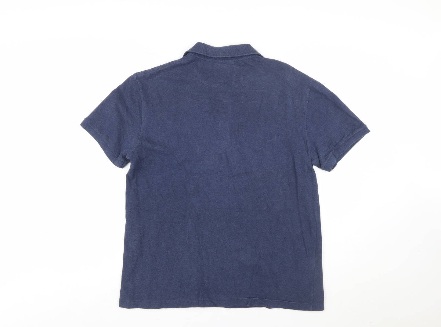 Lacoste Men’s Blue Cotton Short Sleeve Polo Shirt Size M