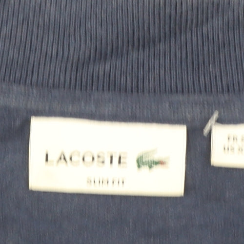 Lacoste Men’s Blue Cotton Short Sleeve Polo Shirt Size M