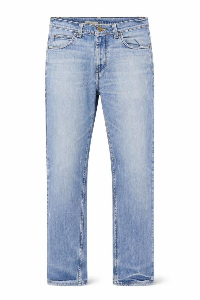 Lee Men's Blue 33x34 Straight Leg Denim Jeans Bruce Regular Fit