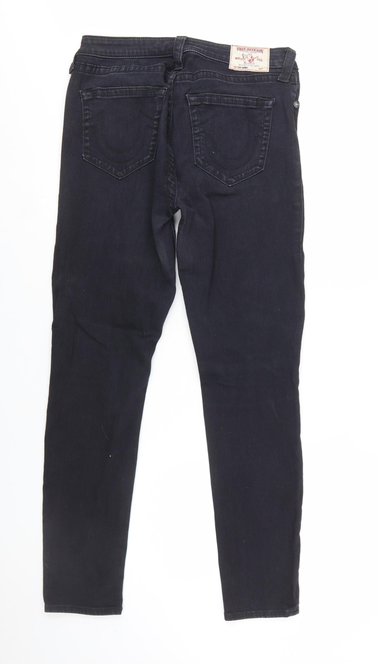 True Religion Men's Black Slim Fit Denim Jeans Size 32