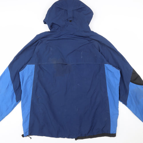 Columbia Men's Blue XL Waterproof Hooded Hiking Jacket