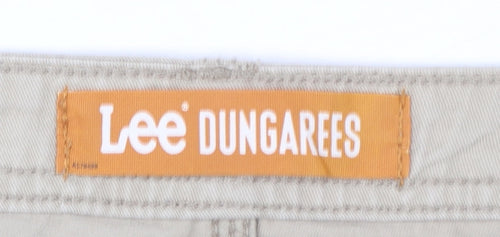 Lee Dungarees Men's Beige Cargo Shorts Size 52 Cotton Canvas