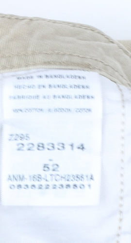 Lee Dungarees Men's Beige Cargo Shorts Size 52 Cotton Canvas