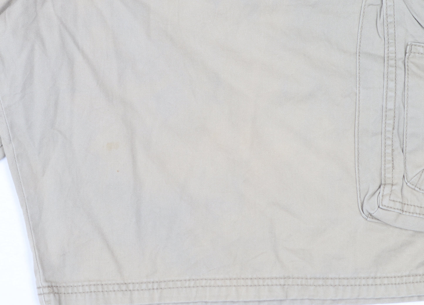 Lee Dungarees Men's Beige Cargo Shorts Size 52 Cotton Canvas