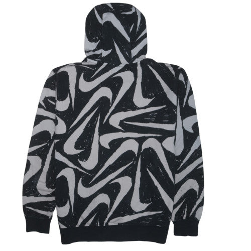 Nike Men's Black Graphic Pullover Hoodie Size L