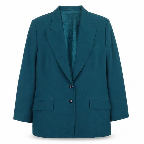 Dalkeith Women’s Green Wool Blazer UK 18 Single Breasted Vintage