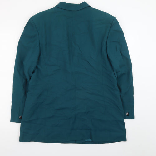 Dalkeith Women’s Green Wool Blazer UK 18 Single Breasted Vintage