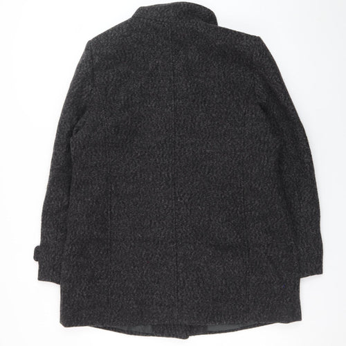 Damart Women's Grey Wool Blend Mid-Length Coat UK 16