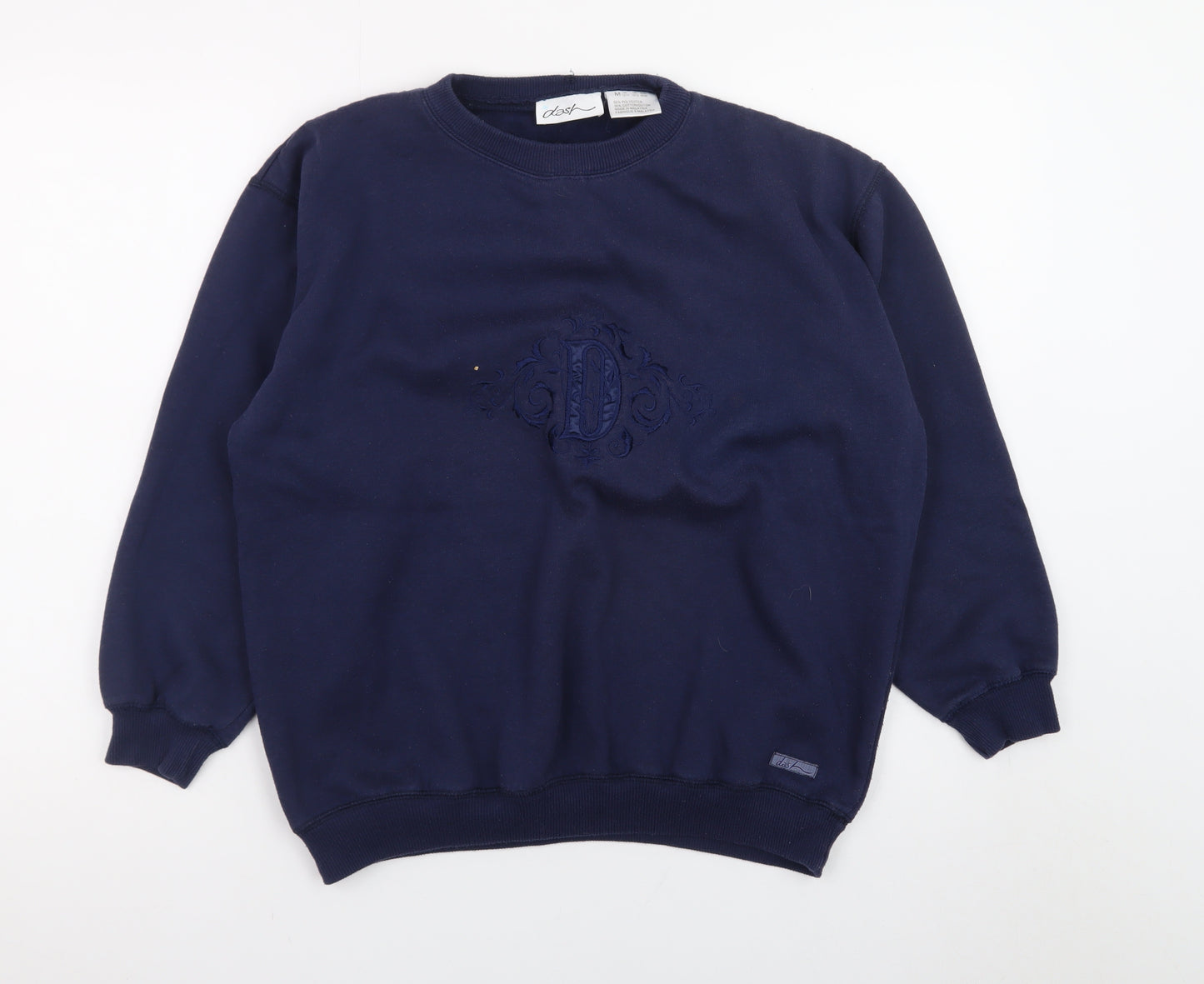 Dash Women's Navy Blue Crew Neck Pullover Sweatshirt M 12/14