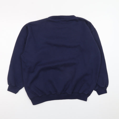 Dash Women's Navy Blue Crew Neck Pullover Sweatshirt M 12/14