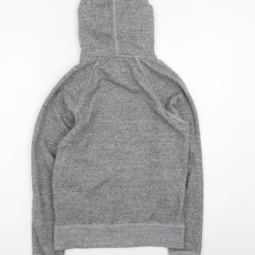 Roots Women's Grey Pullover Hoodie XXS Cotton Blend Logo Design
